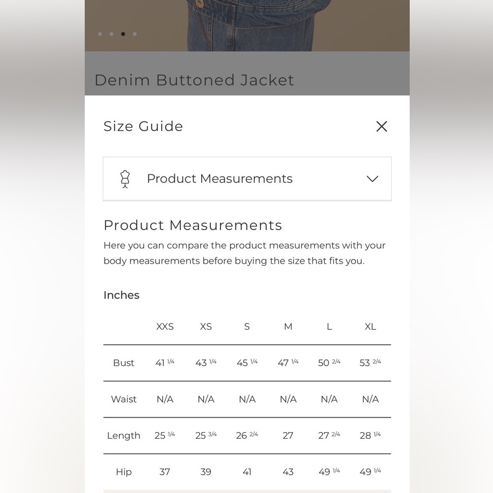 Farm Rio: Denim Buttoned Jacket / Jeans Jacket - Picture 13 of 13